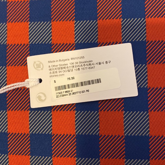 & Other Stories Checkered Clutch - Picture 2 of 6